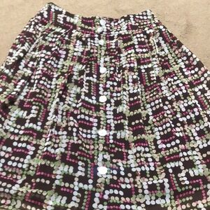🌸NEW🌸 Bob Mackie Vintage Polka Dot Button Up Skirt